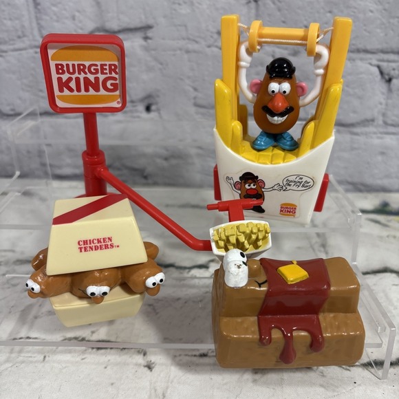 burger king Other - Vintage Burger King Toys Lickety Splits Rolling Food Racers Toy Story Lot‎
